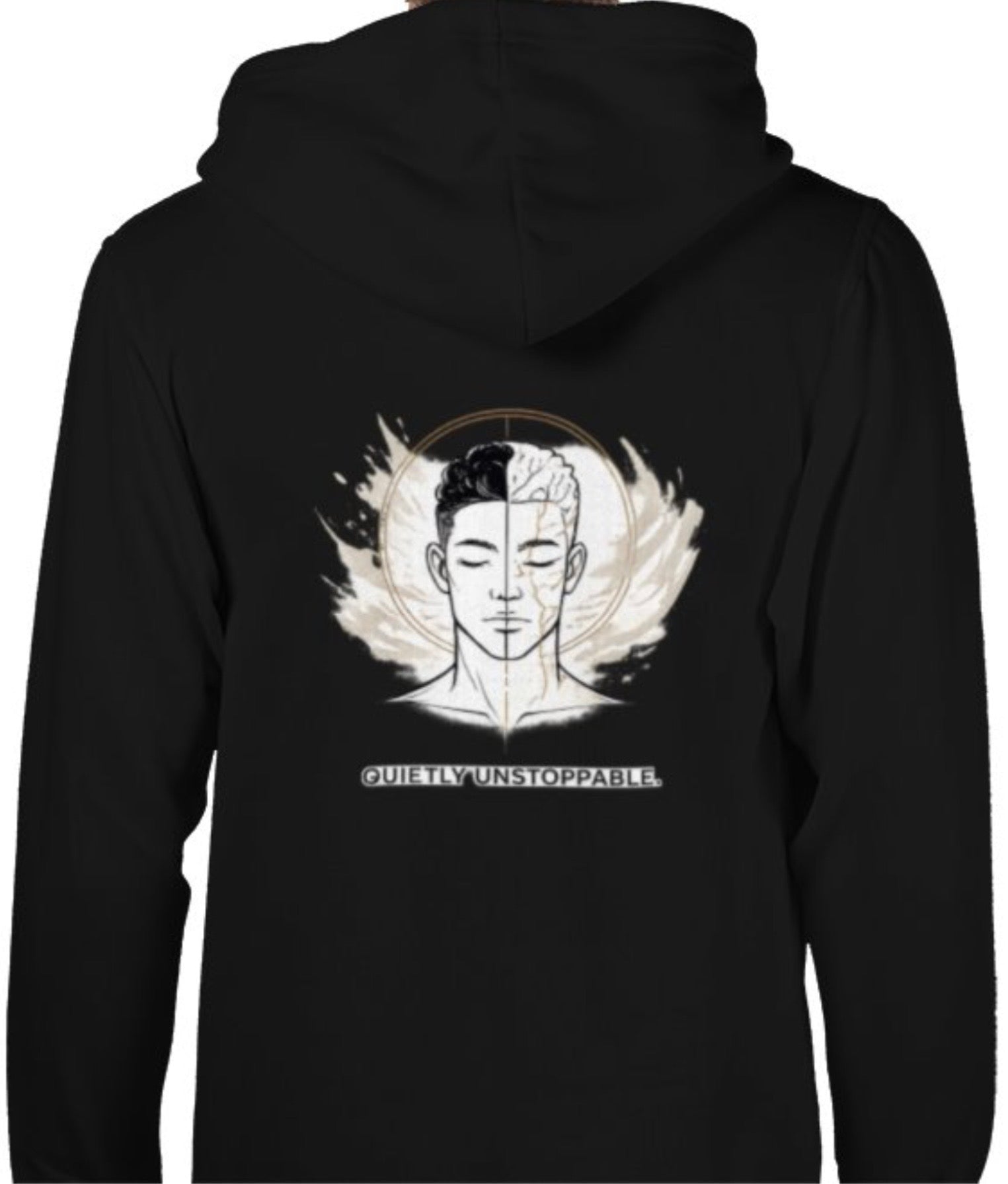 Mended In gold hoodie design 1