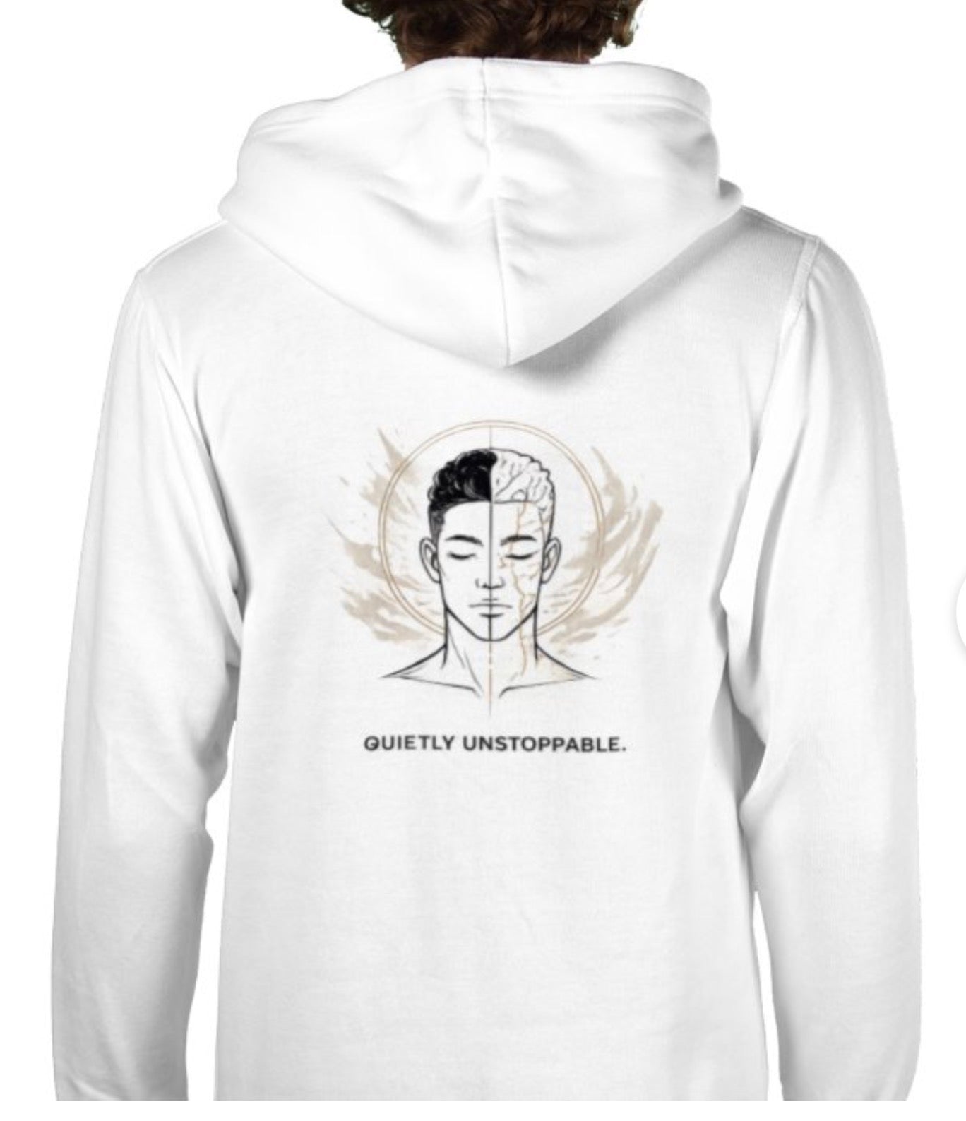 Mended In gold hoodie design 1