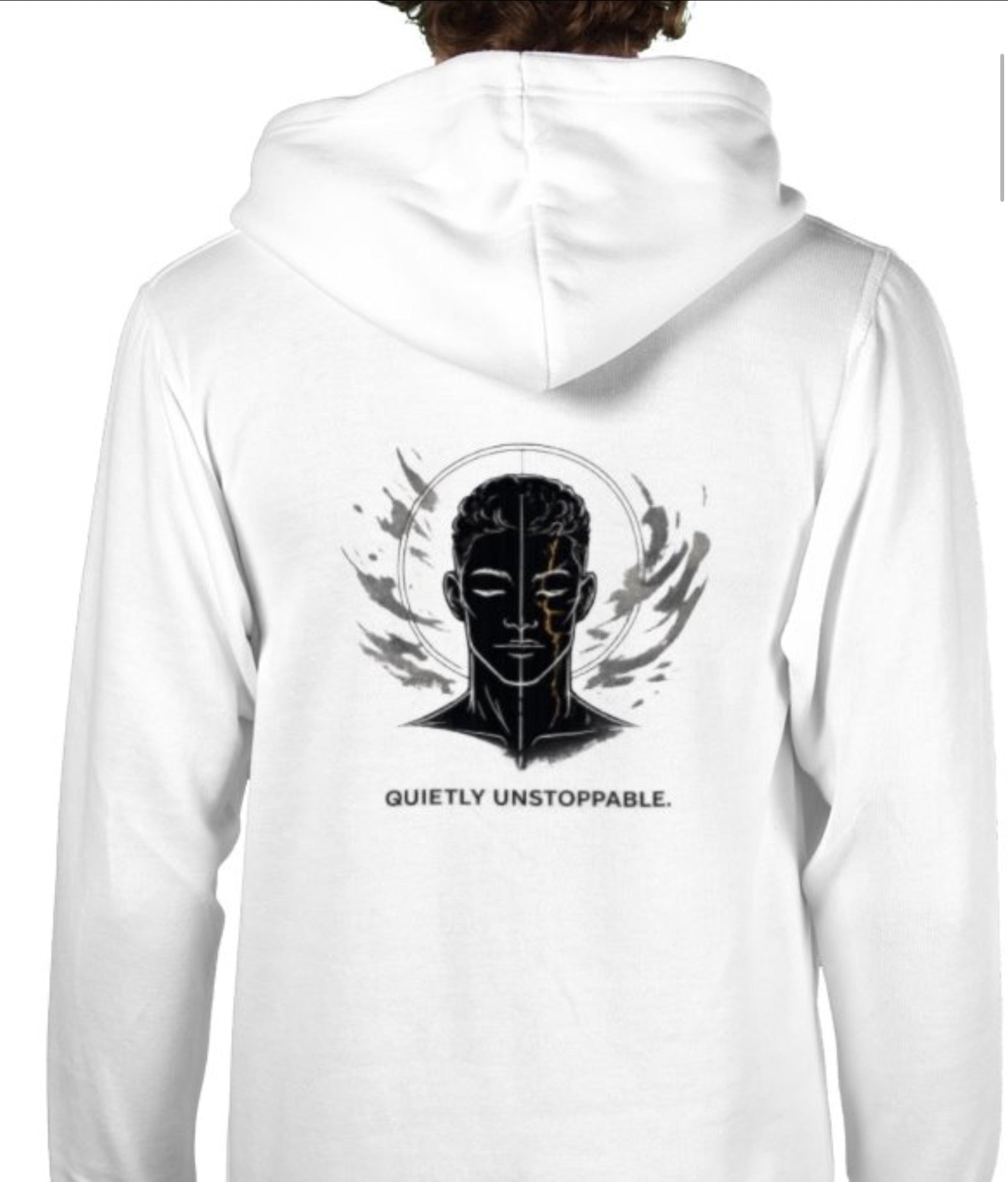 Mended in gold hoodie design 2