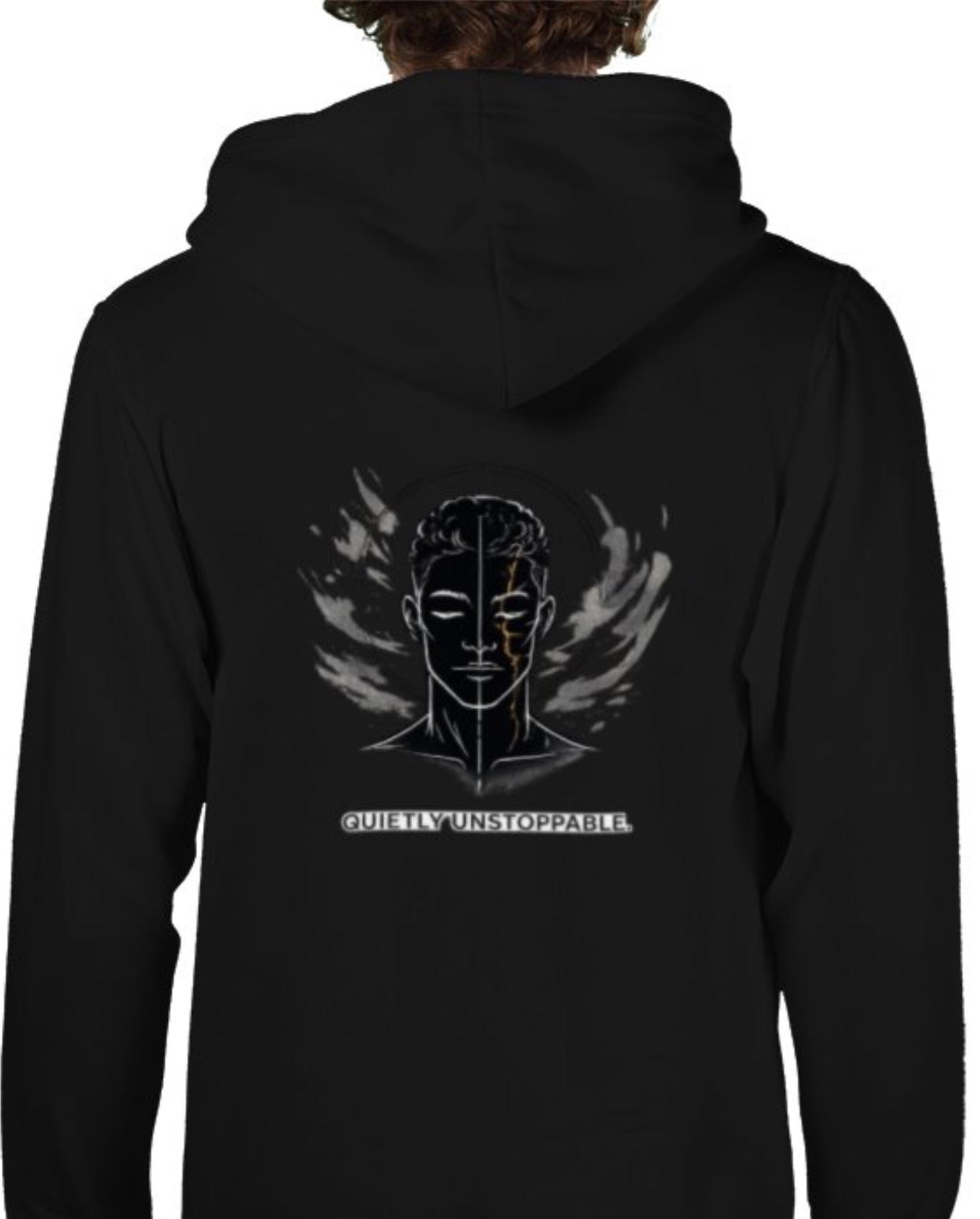 Mended in gold hoodie design 2